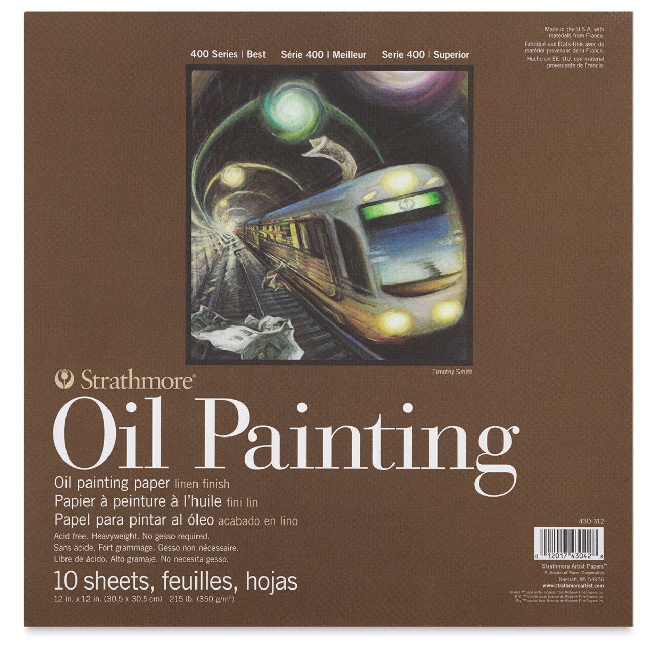 Strathmore 400 Series Oil Painting Pad - 12" x 12", 10 Sheets